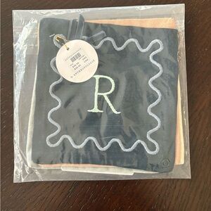NWT Anthropologie monogrammed cocktail napkins